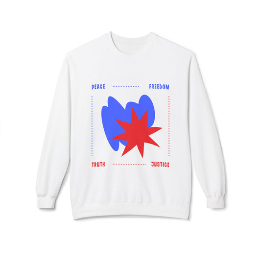 Freedom. Peace. Truth. Justice. Geometric Pattern Sweatshirt