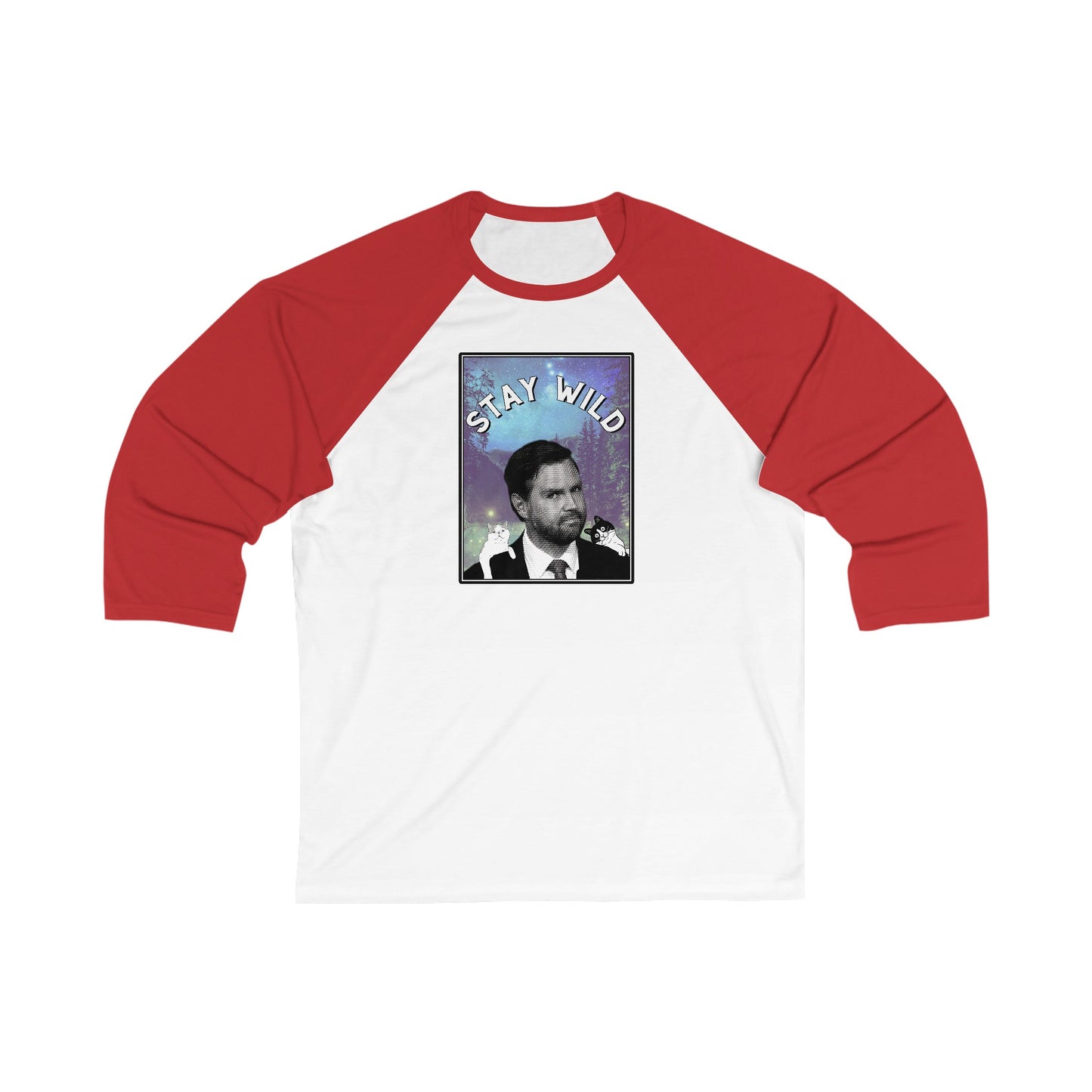 "Stay Wild" Patriotic Meme Baseball Tee