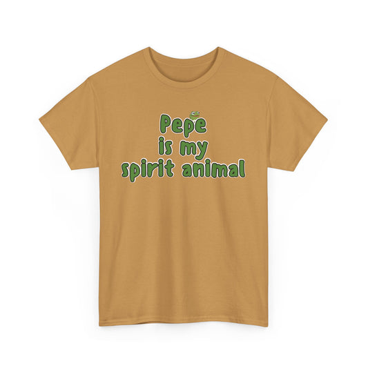 Pepe Is My Spirit Animal Heavy Cotton Tee