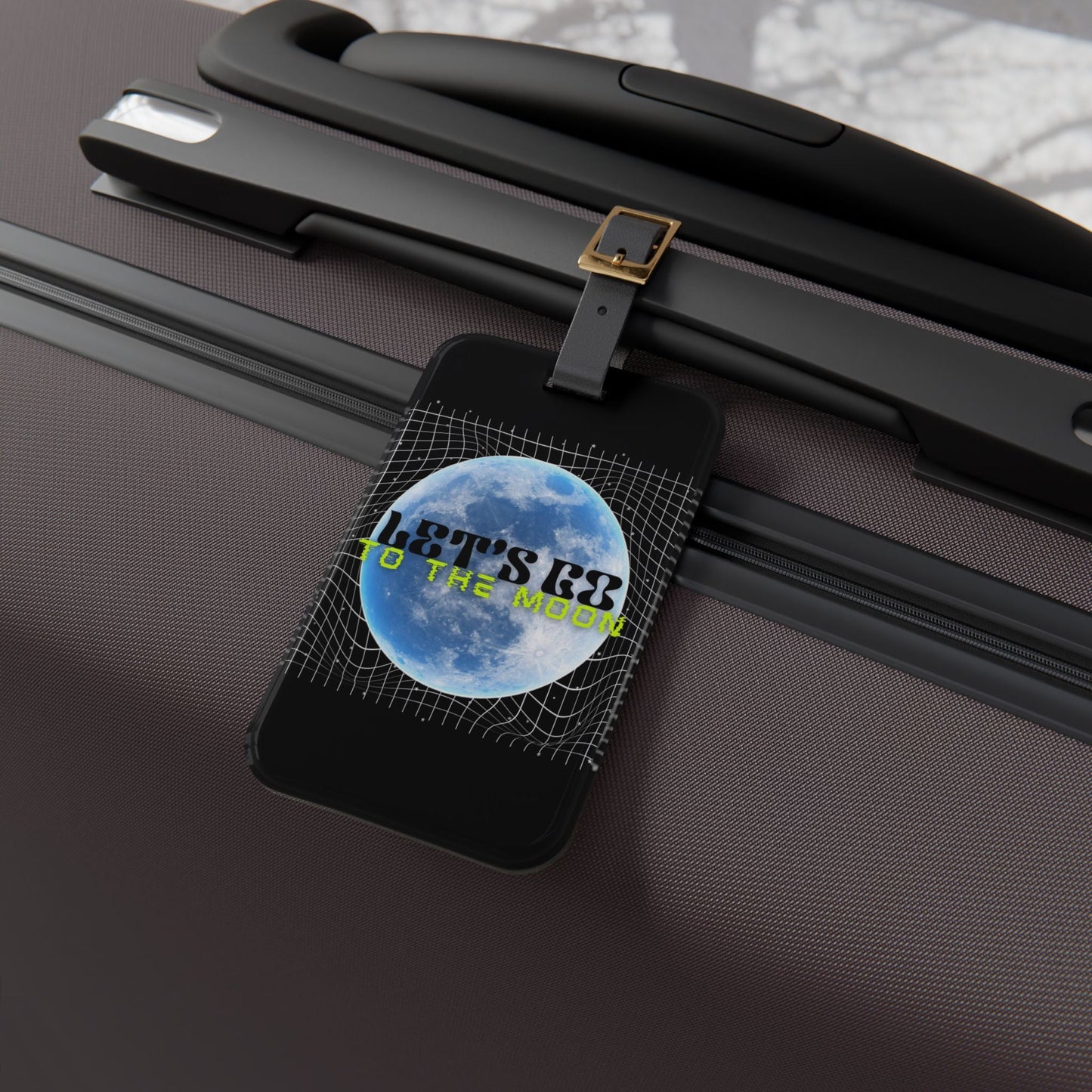Let’s Go to the Moon Luggage Tag - Kings of the Future