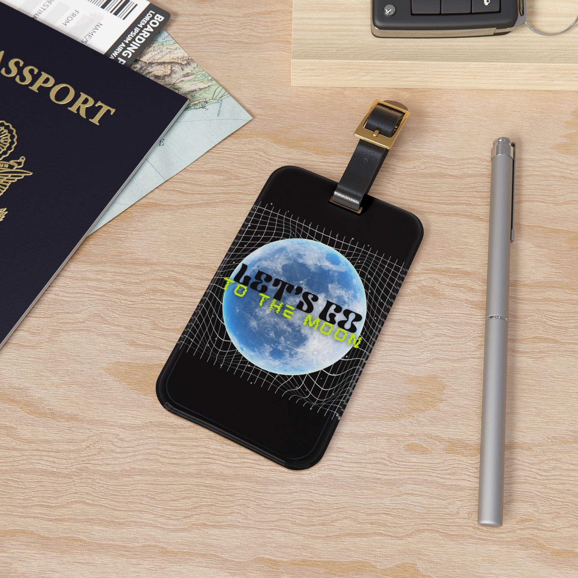 Let’s Go to the Moon Luggage Tag - Kings of the Future